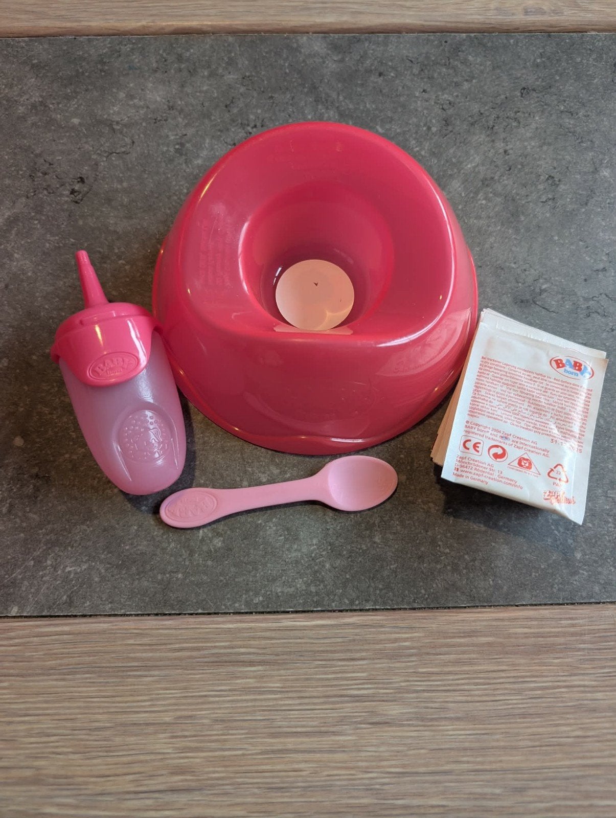 Babyborn potje, flesje en voeding met lepel, Kinderen en Baby's, Ophalen, Zo goed als nieuw