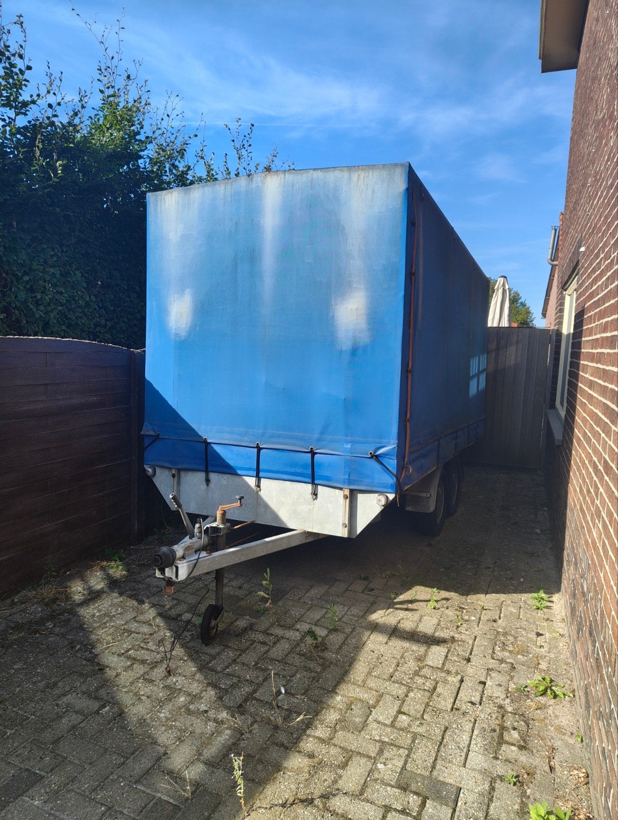 Assems 2T baché aanhangwagen 2000kg, Auto diversen, Aanhangers en Bagagewagens, Ophalen, Gebruikt