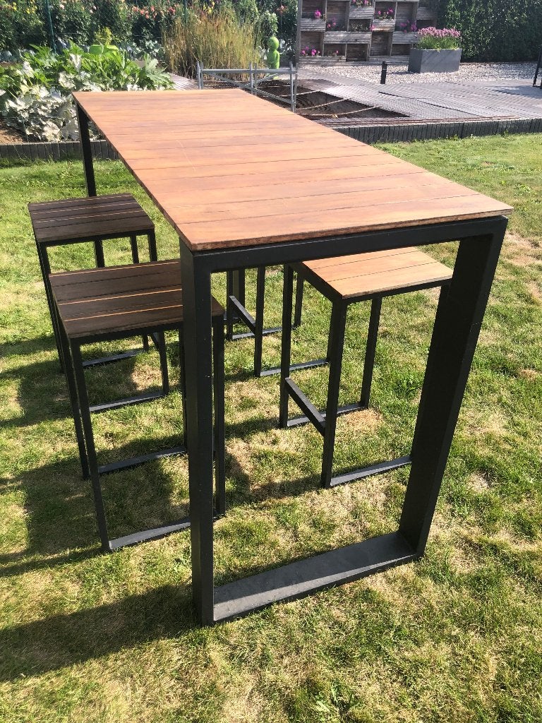 Tuinset, Tuin en Terras, Ophalen, 4 zitplaatsen, Eettafel, Zo goed als nieuw