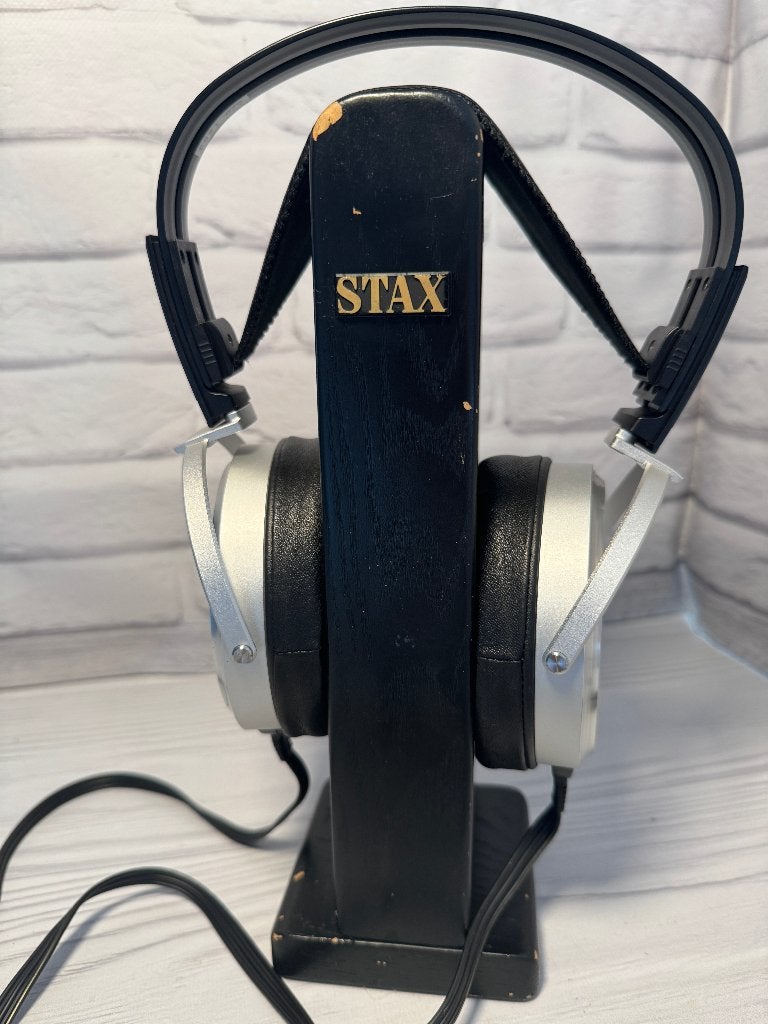 Stax HPS-2 HoofdtelefoonsStandaard van Natuurlijk Hout, Audio, Tv en Foto, Ophalen, Gebruikt