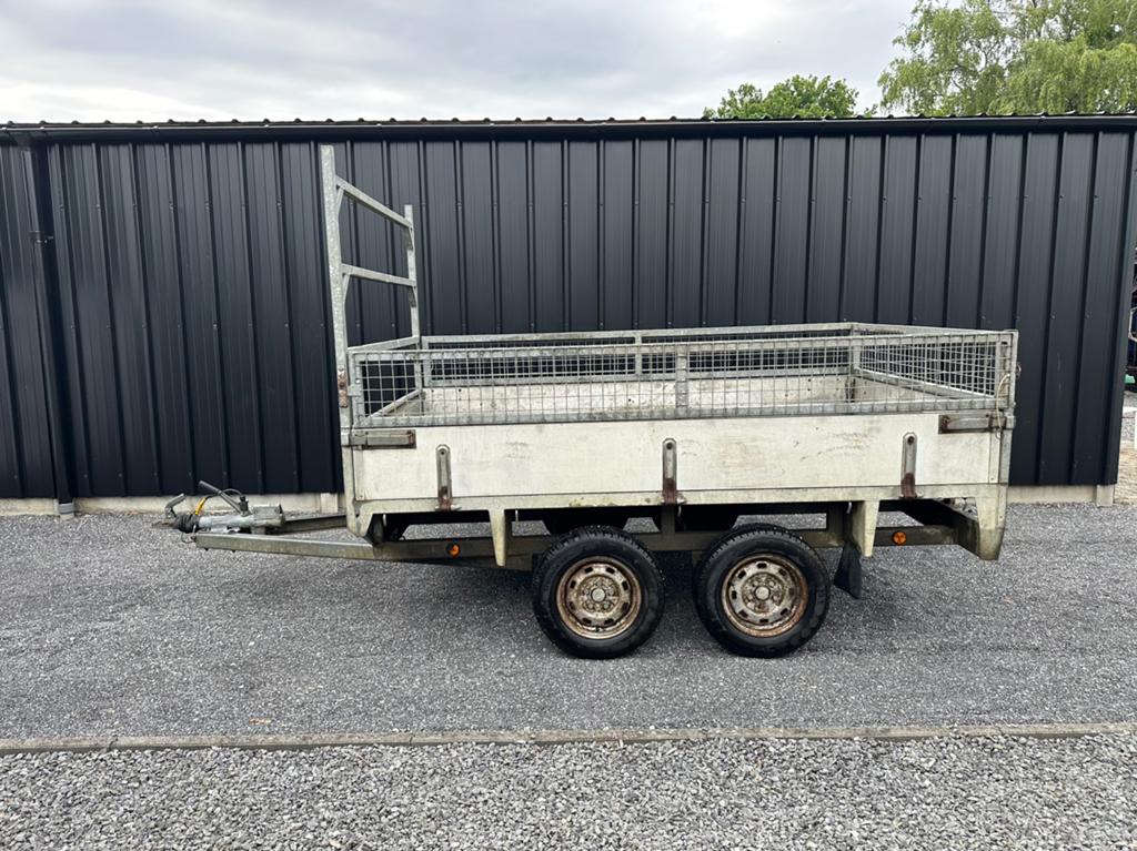 Dubbelas geremde aanhangwagen 175cm x 275cm, Auto diversen, Aanhangers en Bagagewagens, Ophalen, Zo goed als nieuw