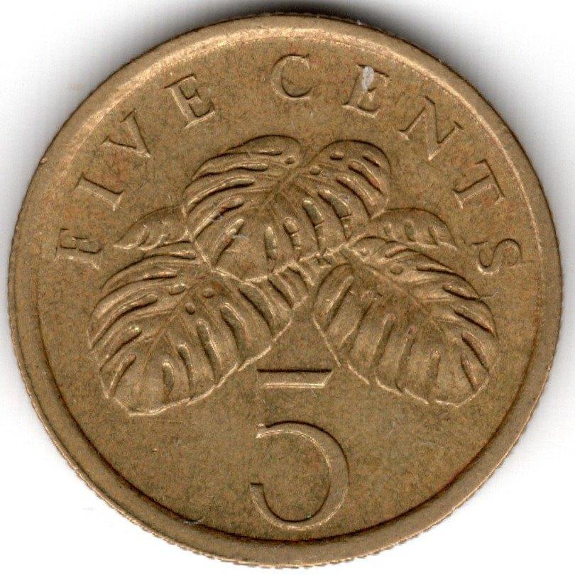 Singapore : 5 Cents 1986  KM#50  Ref 16101, Ophalen of Verzenden, Zuidoost-Azië, Losse munt