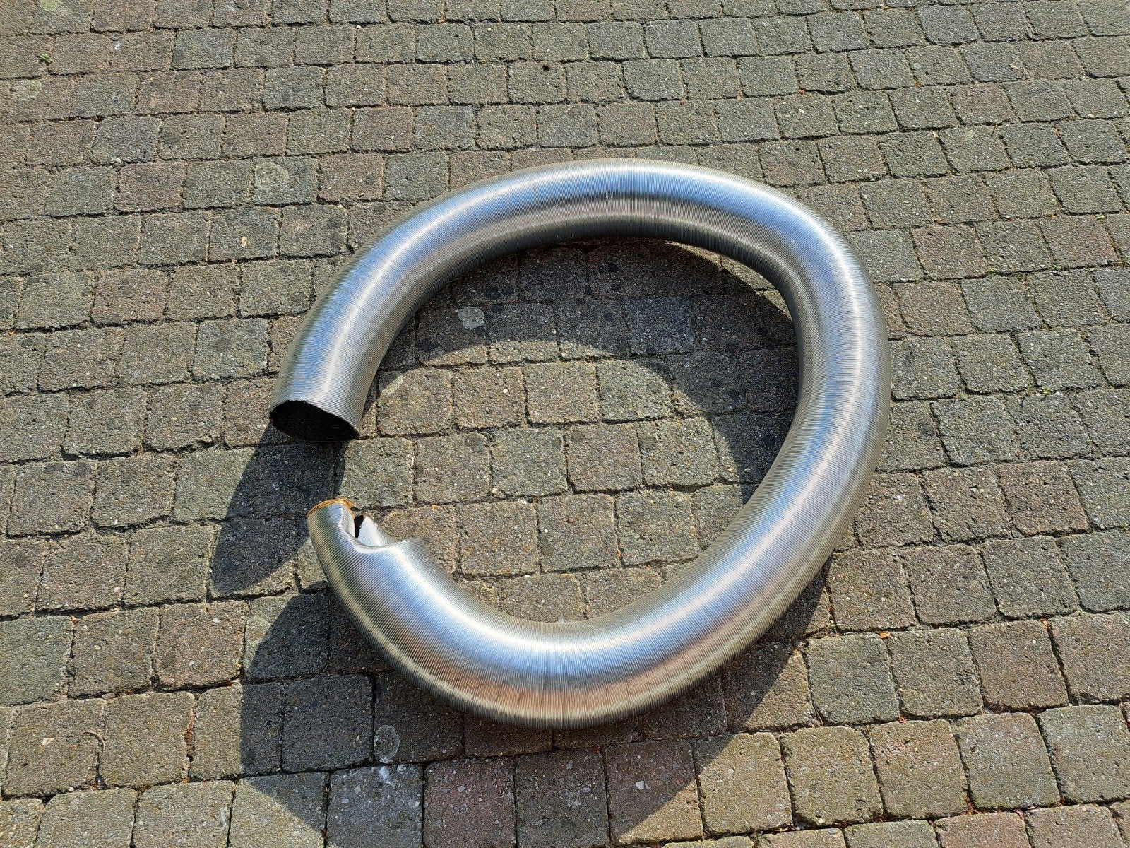 Flexibel stevige afvoerbuis dia 100, Doe-het-zelf en Bouw, Ophalen, Afvoer, Gebruikt, Aluminium