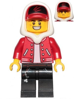 LEGO Hidden Side hs001 Jack Davids - Red Jacket with Cap, Gebruikt, Overige thema's, Lego, Ophalen of Verzenden