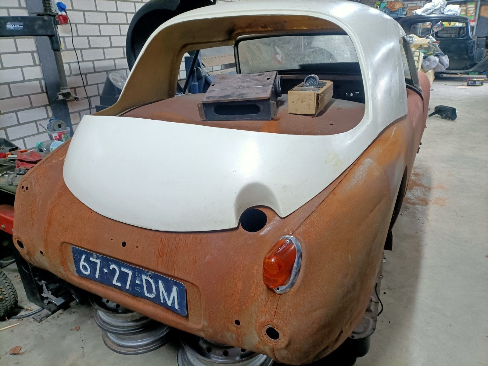 Austin healey sprite mk1 onderdelen, Ophalen, Austin