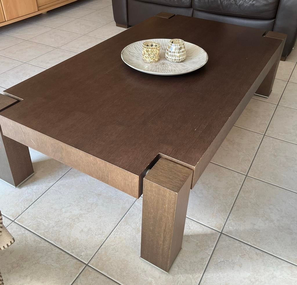 Natuzzi salontafel op wielen, Huis en Inrichting, Tafels | Salontafels, Ophalen, Gebruikt, 100 tot 150 cm, 50 tot 100 cm