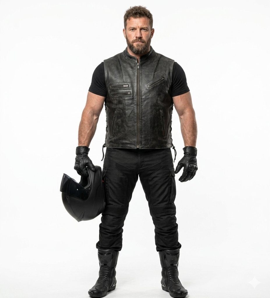 Gilet de Moto en cuir neuf, Envoi, Neuf, avec ticket, Femmes, Manteau | cuir