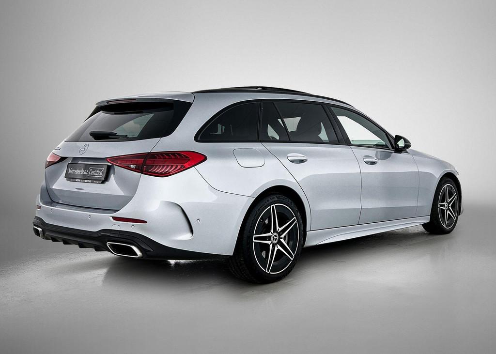 Mercedes-Benz C-klasse 300 DE Break AMG Line Panoramisch Dak, Automaat, 197 pk, Zwart, Plug-in hybride