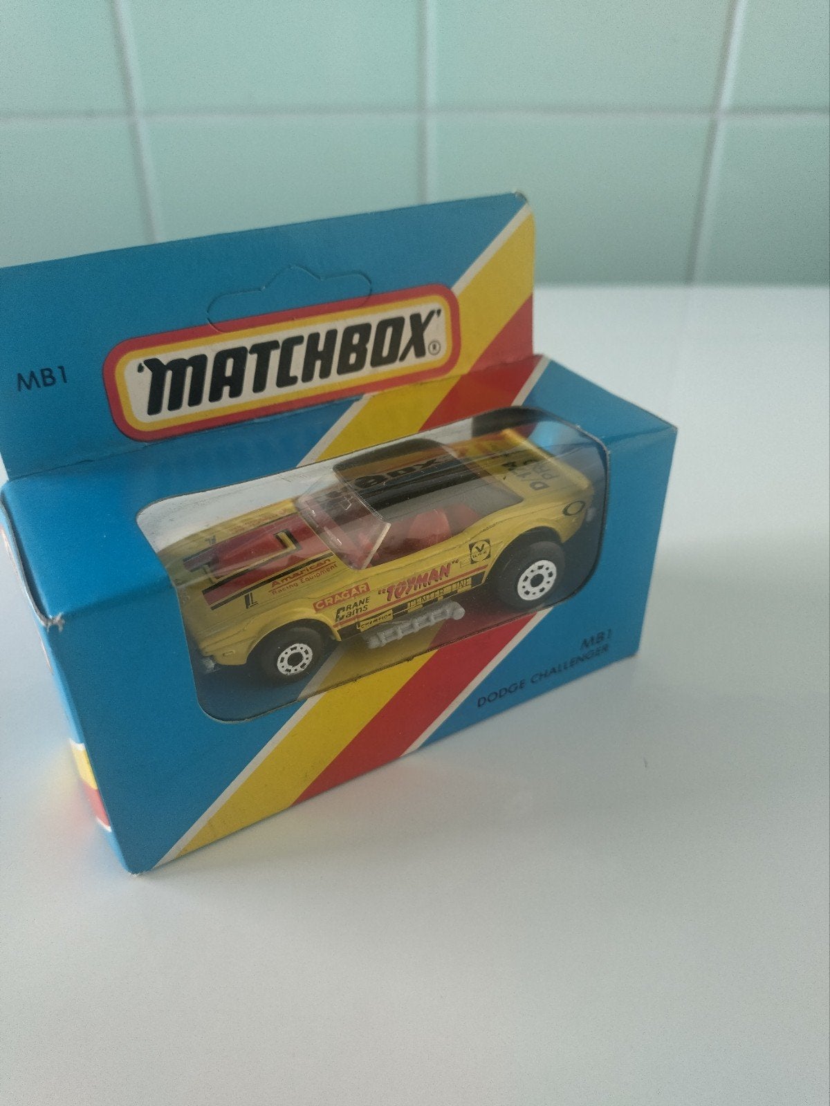 Vintage Matchbox Dodge Challenger AFHALING LEES BESCHRIJVING, Ophalen, Nieuw, Auto, Matchbox