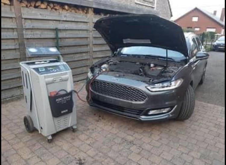 Airco vulling, Ophalen, Gebruikt