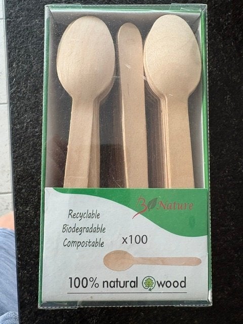 100 Houten lepels nieuw, Los bestek, Nieuw, Ophalen of Verzenden, Eetlepel