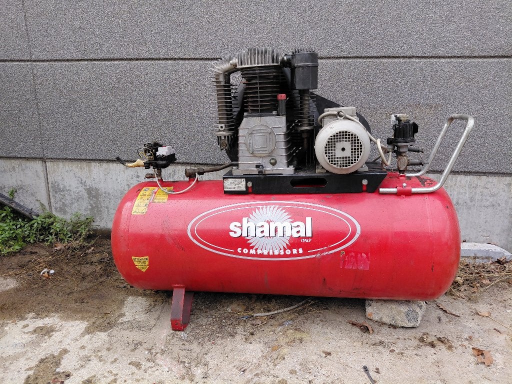 compressor, Doe-het-zelf en Bouw, 100 liter of meer, Ophalen, Gebruikt