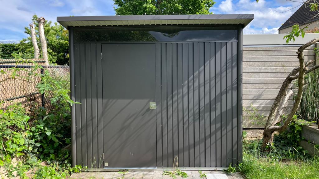 Biohort tuinhuis - in prima staat, Tuin en Terras, Tuinhuizen, Gebruikt, Tuinhuis, Metaal, Minder dan 250 cm, 200 tot 400 cm, 1 raam