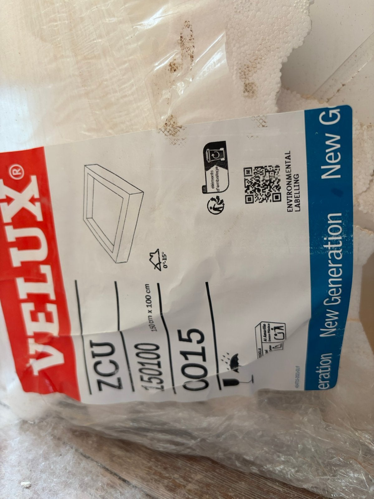 Ophoging Velux platdakvenster ZCU150100, Ophalen, Zo goed als nieuw