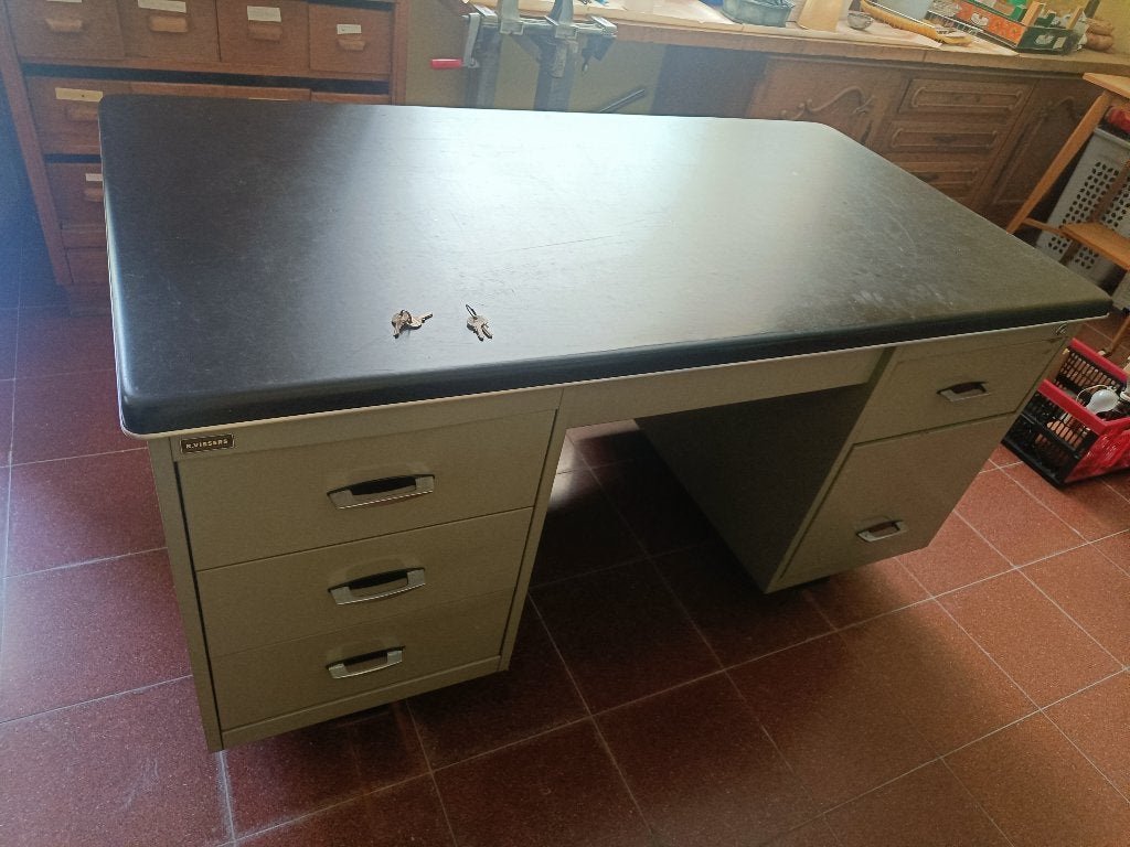 bureau, Ophalen, Metaal, Zo goed als nieuw, Industrieel