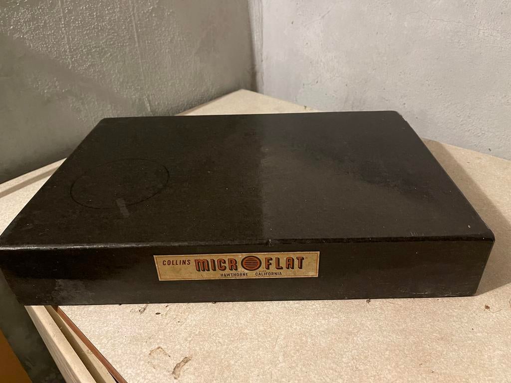 Marbre de précision en granite noir - COLLINS MICROFLAT, Enlèvement, Utilisé