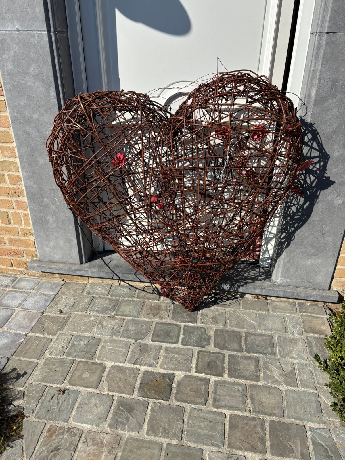 Mooi groot hart met lichtjes, Jardin & Terrasse, Enlèvement, Comme neuf