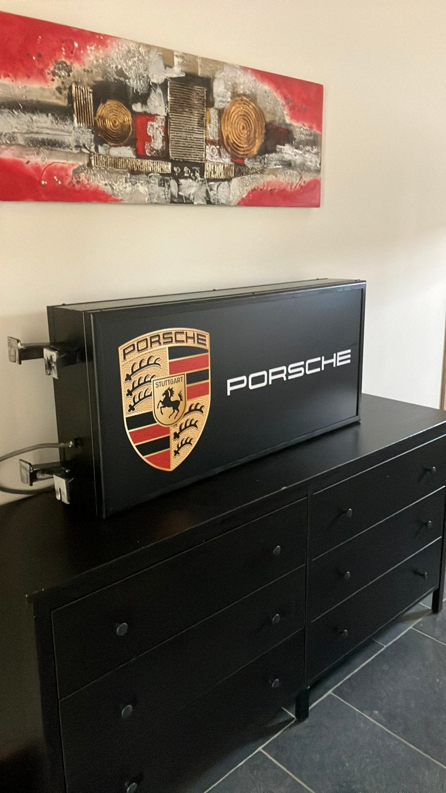 Lichtbak Porsche, Ophalen