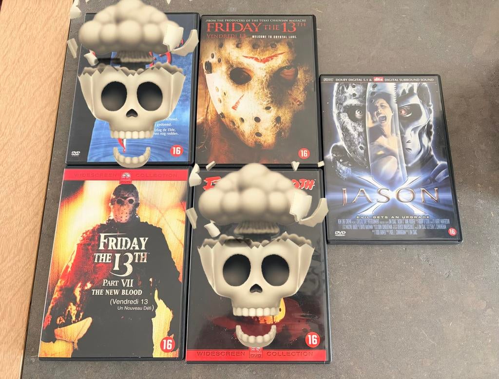 3 films Friday The 13th / Jason Voorhees, Cd's en Dvd's, Dvd's | Horror, Zo goed als nieuw, Slasher, Vanaf 12 jaar, Ophalen of Verzenden