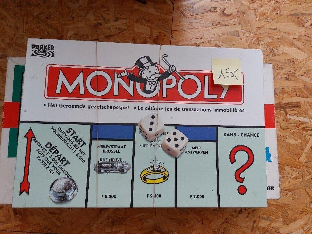 Différents jeux de société, Monopoly/Scrabble Jeu de l'oie,, Enlèvement ou Envoi