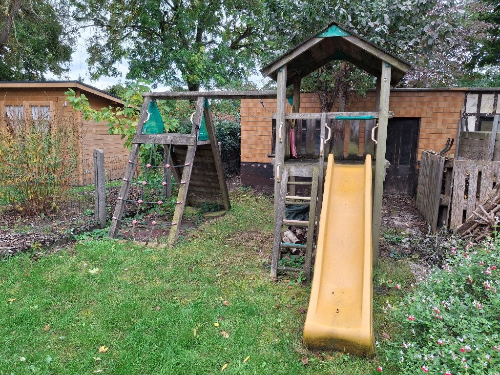 tuinspeelrek - klimrek, Ophalen, Gebruikt, Glijbaan