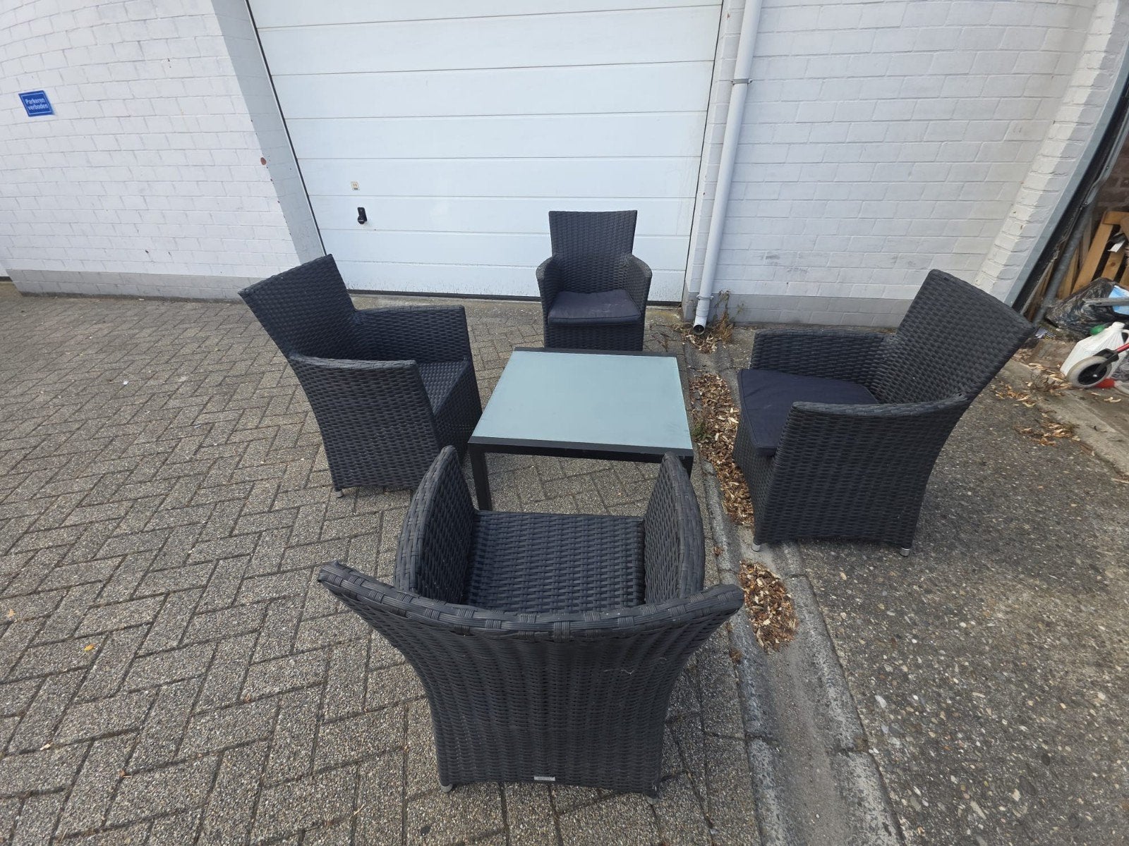 Longesets bristol met kussen en tafel weekendprijs, Tuin en Terras, Ophalen of Verzenden