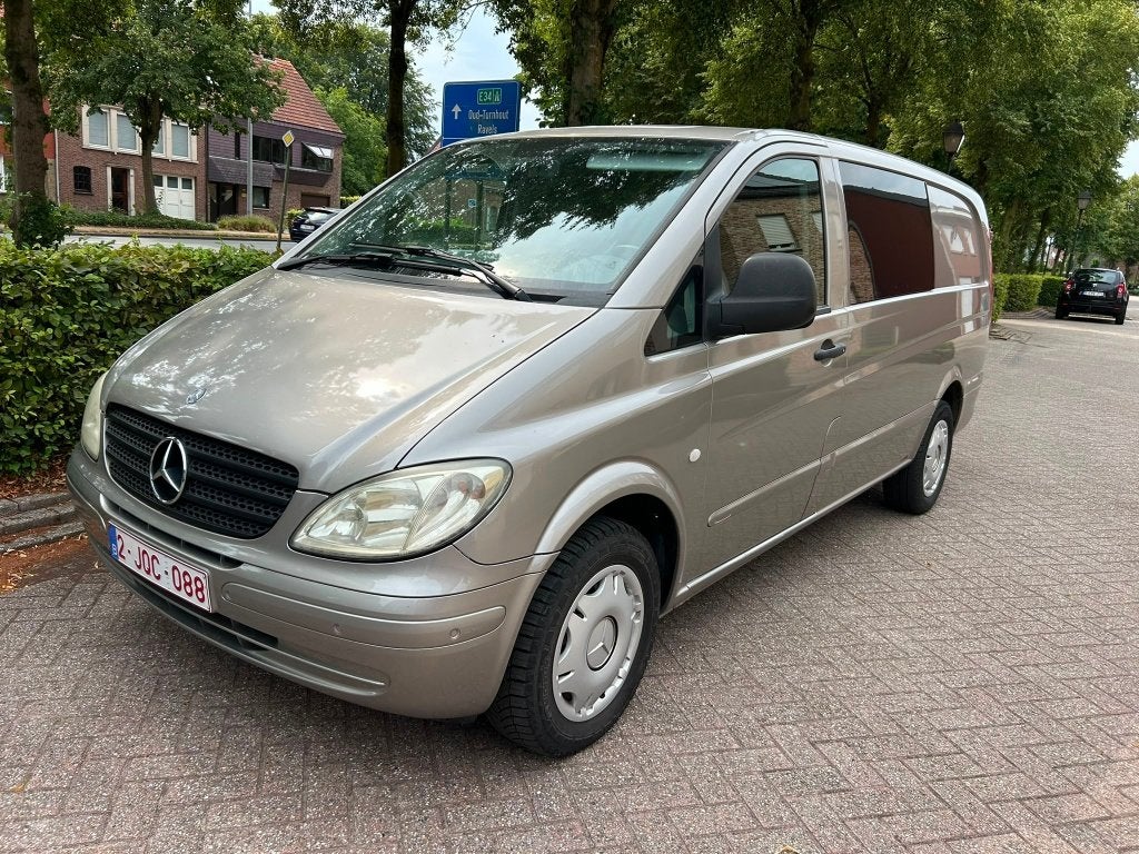mercedes vito #automatiek# bj 2009 !!dubbelcabine!! gekeurd, Auto's, Automaat, Zwart, Bedrijf, 5 deurs