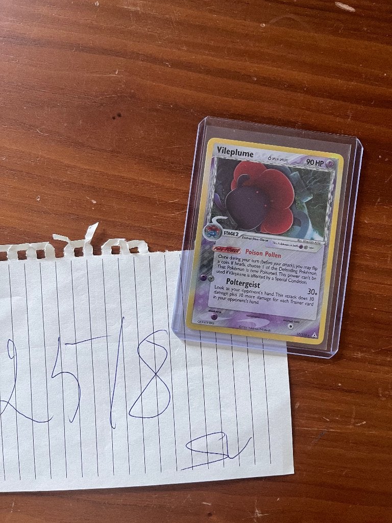 Vintage Vileplume Pokémon kaart - EX Dragon Frontiers 2006, Ophalen