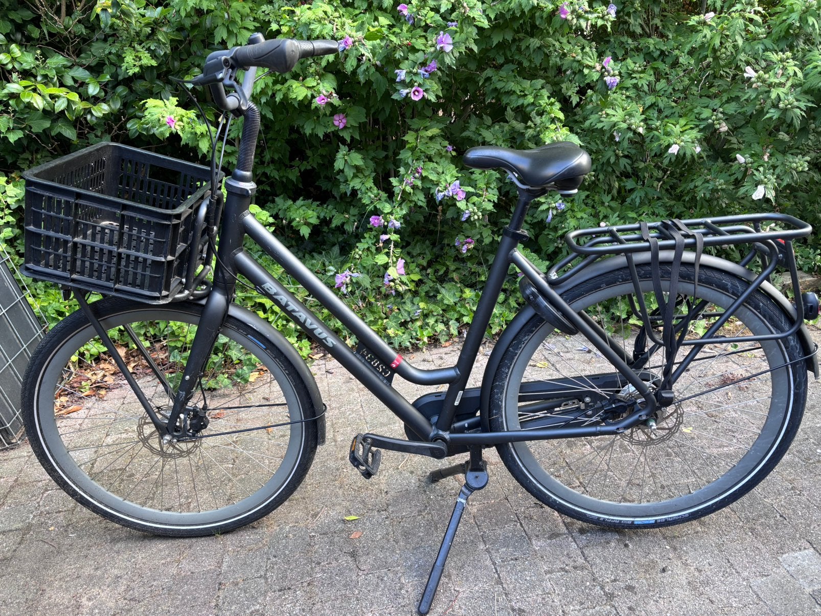 Hippe en stevige damesfiets Batavus, Fietsen en Brommers, Ophalen, 53 tot 56 cm, (Extra) lage instap, Batavus