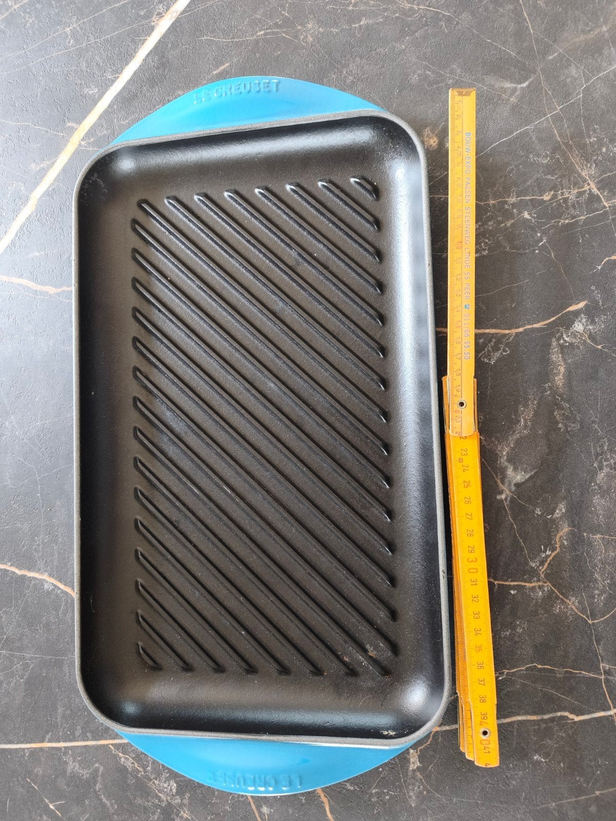 Le Creuset grillplaat 40x25, Huis en Inrichting, Keuken | Potten en Pannen, Ophalen