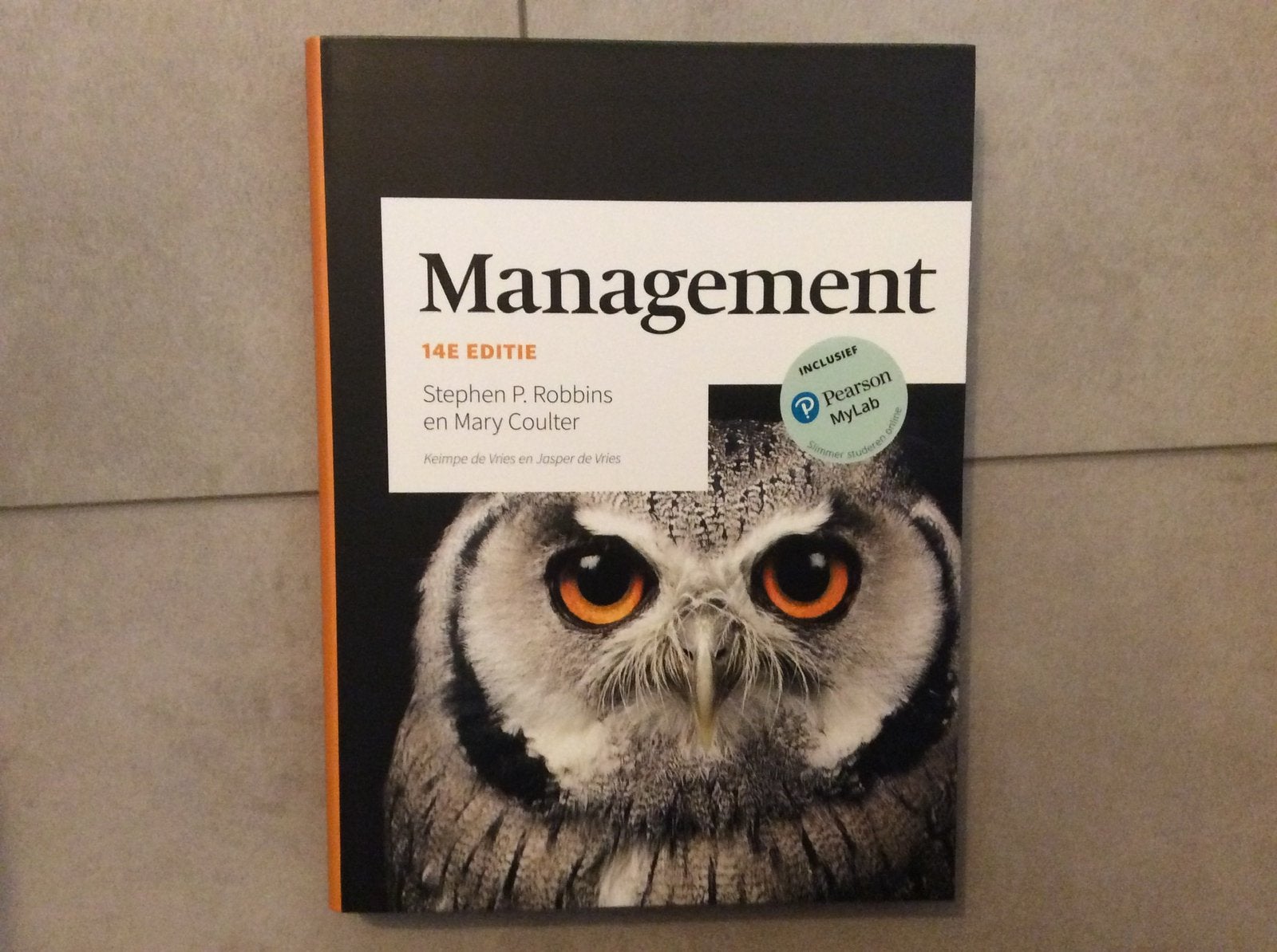 Boek Management 14de editie van S. P. Robbins en M. Coulter, Boeken, Ophalen of Verzenden, Zo goed als nieuw, Management