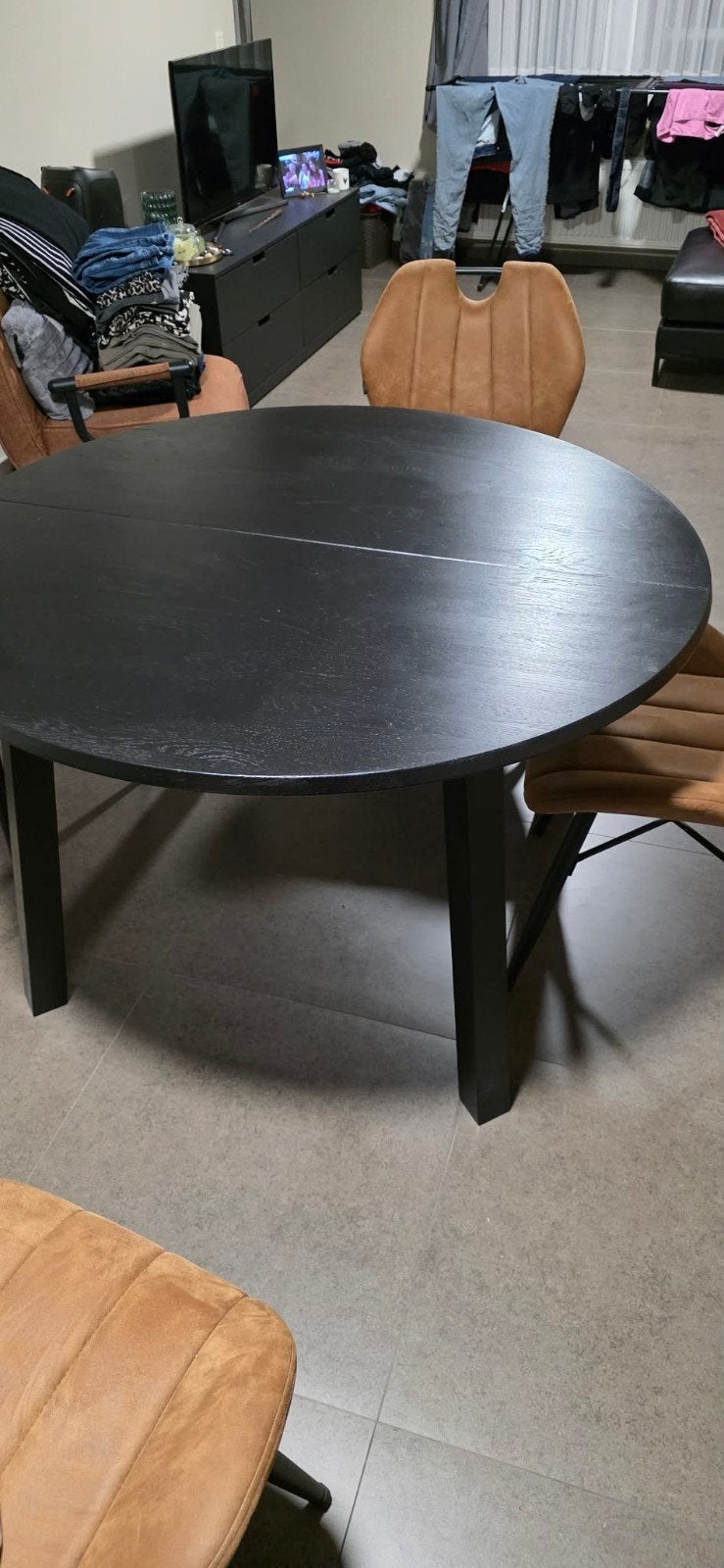 eiken tafel, Ophalen