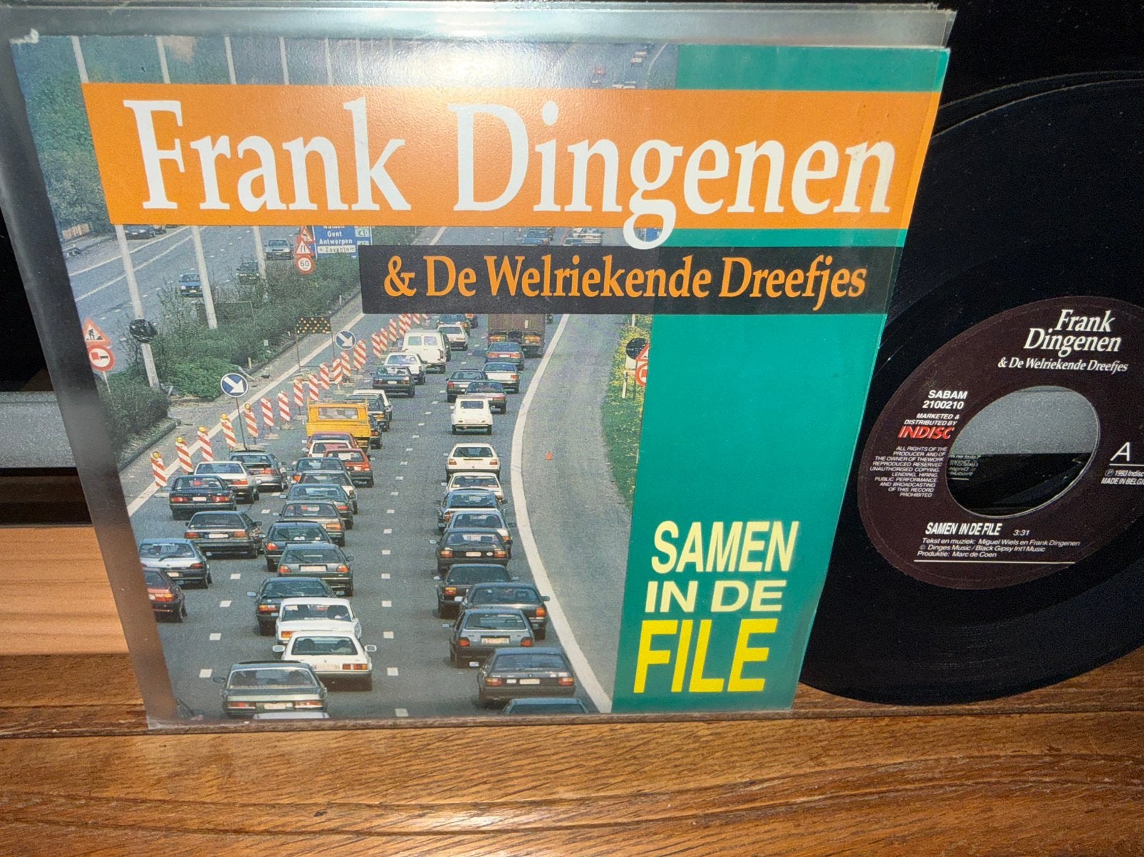 Samen In De File, 1990 - 1999, Originele persing, 7 inch, Single