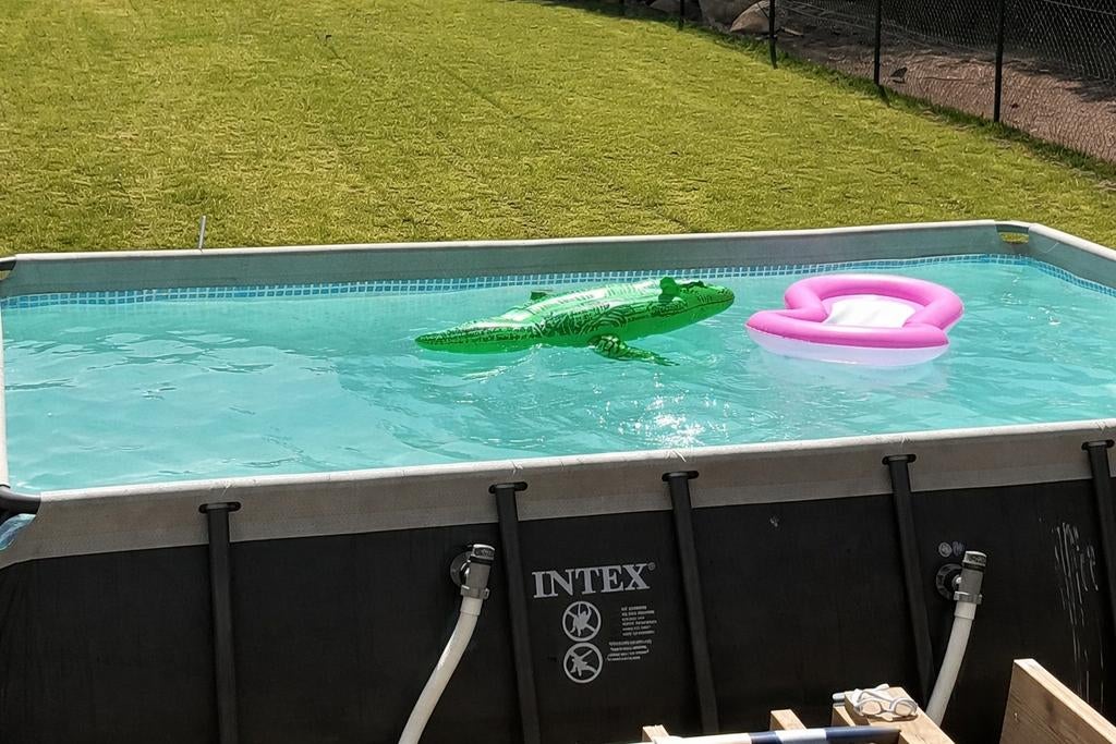 Intex zwembad 549x274x132 incl warmtepomp, Tuin en Terras, Ophalen