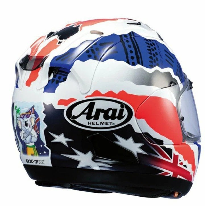 ARAI CORIAR-X-RX-7-MICK DOOHAN (nieuwprijs 900€), Motoren, Kleding | Motorhelmen, Ophalen, Arai