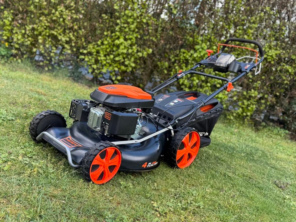 Benzine grasmaaier FX-RM5396S PRO (zo goed als nieuw), Ophalen, Zo goed als nieuw, Opvangbak