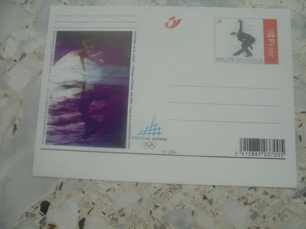 5 briefkaarten  olympische spelen  torino 2006-postfris, Postzegels en Munten, Verzenden, Briefkaart