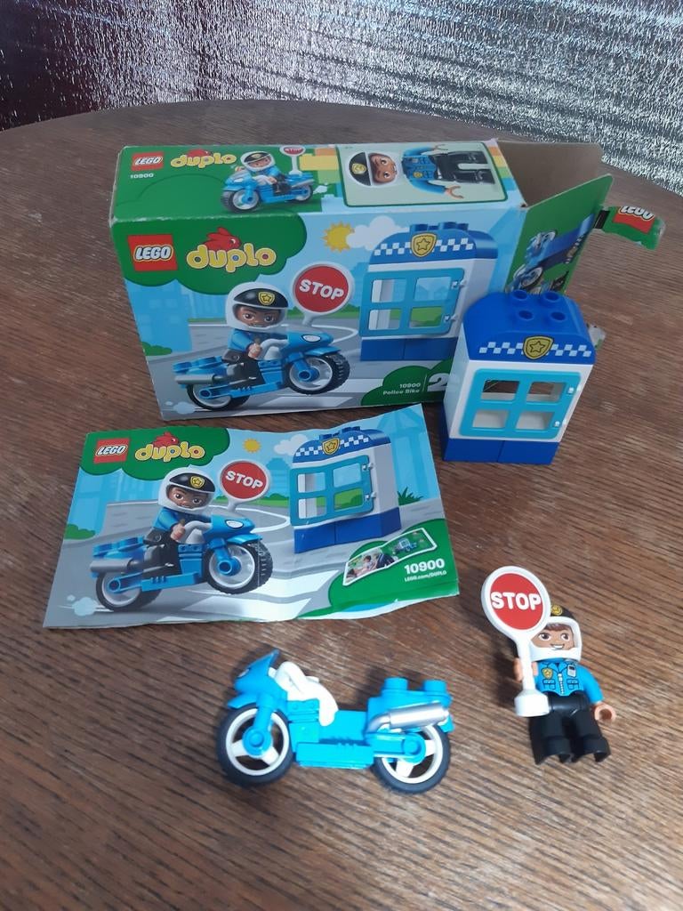 Lego duplo 10900 politiemotor, Ophalen, Compleet, Duplo
