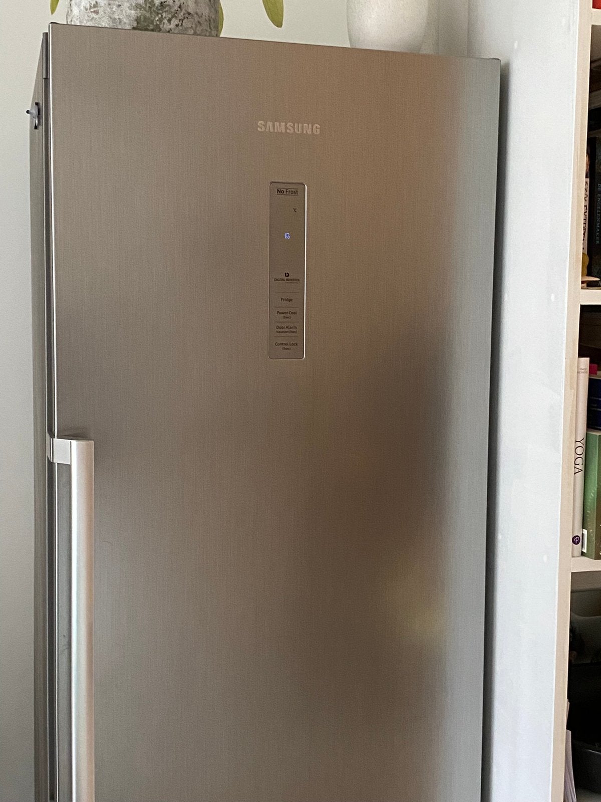 Samsung koelkast 185 (zilverkleurig), 160 cm ou plus, Enlèvement, 200 litres ou plus, Sans bac à congélation