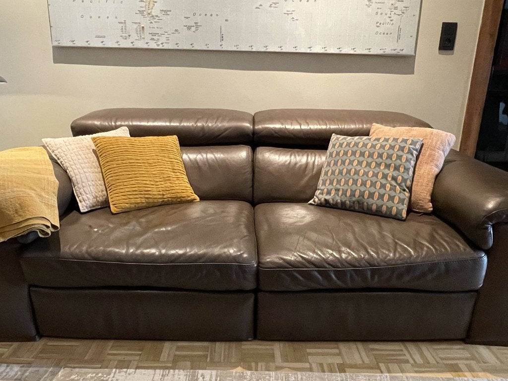 divan cuir électrique, Maison & Meubles, Canapés | Salons, Enlèvement, Cuir