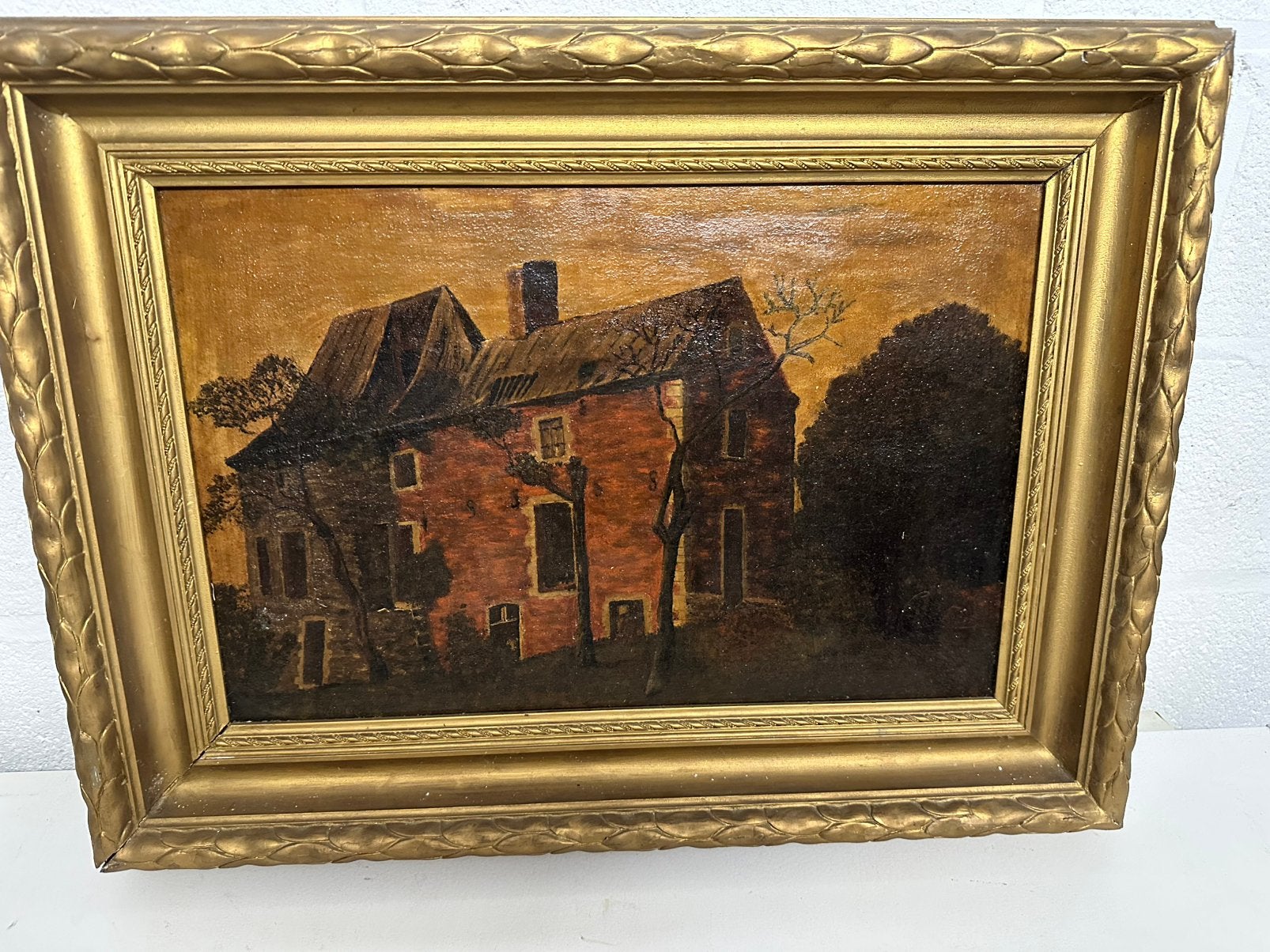 Oud schilderij op doek, Enlèvement, Toile