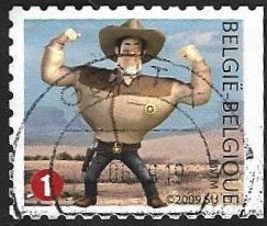 1 Postzegel België 2009 Jerom (Suske en Wiske), Postzegels en Munten, Frankeerzegel, Ophalen of Verzenden, Gestempeld, Gestempeld