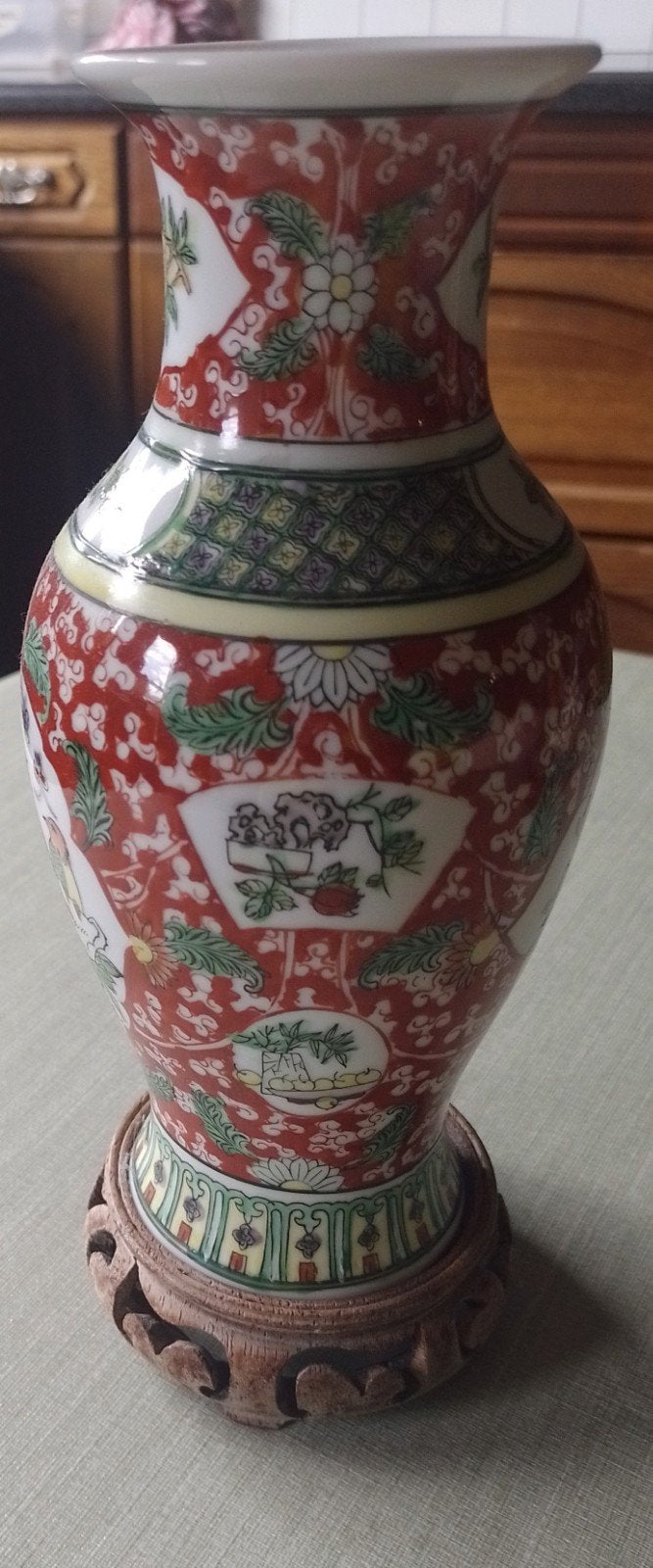 Chinese vaas, Ophalen