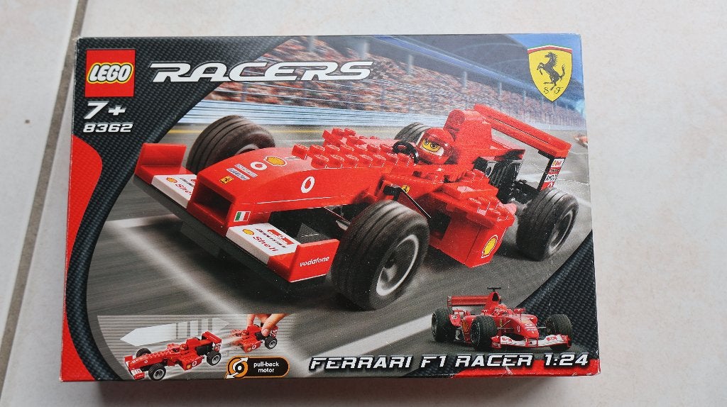 ️ LEGO Racers 8362 – Ferrari F1 Racer 1:24 pull-back motor, Ophalen, Lego, Zo goed als nieuw, Racers