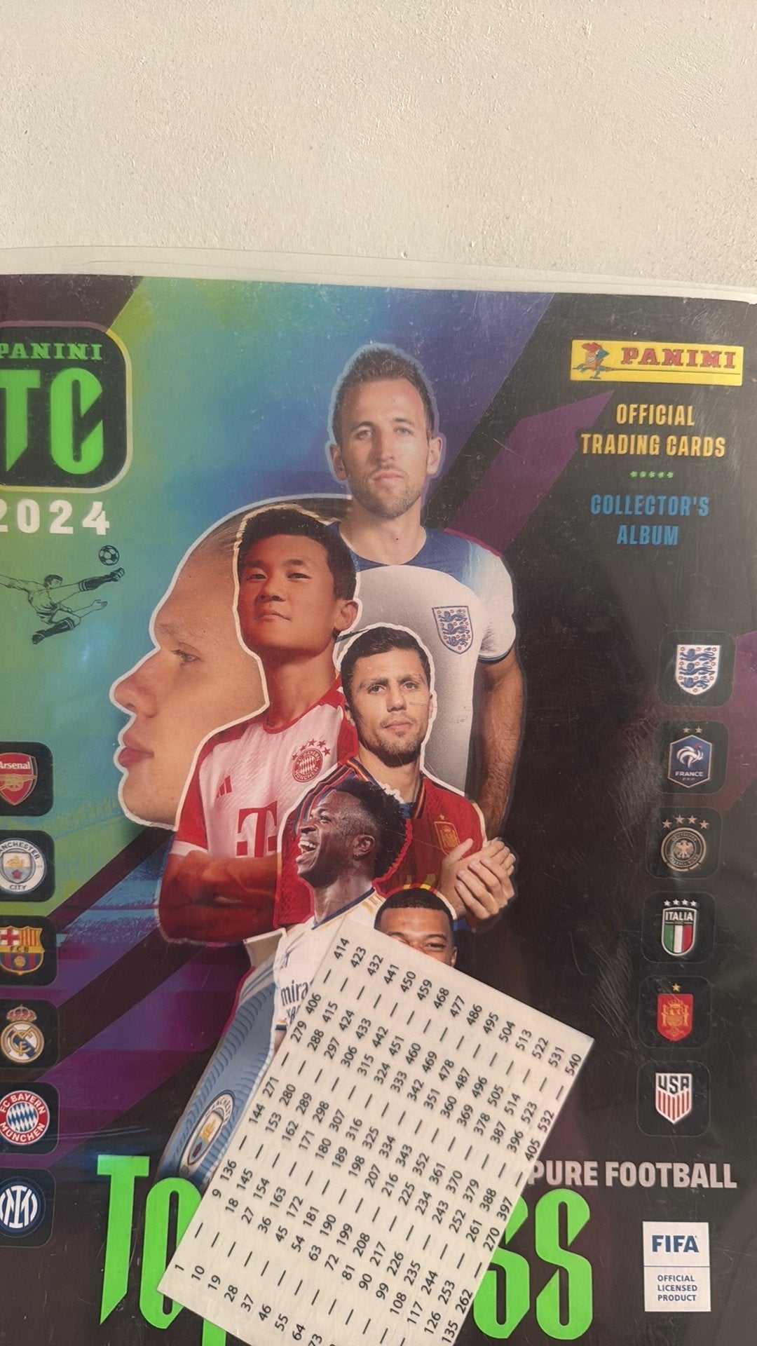 Panini Top Class 2024 verzamelalbum met voetbalkaarten, Ophalen, Zo goed als nieuw