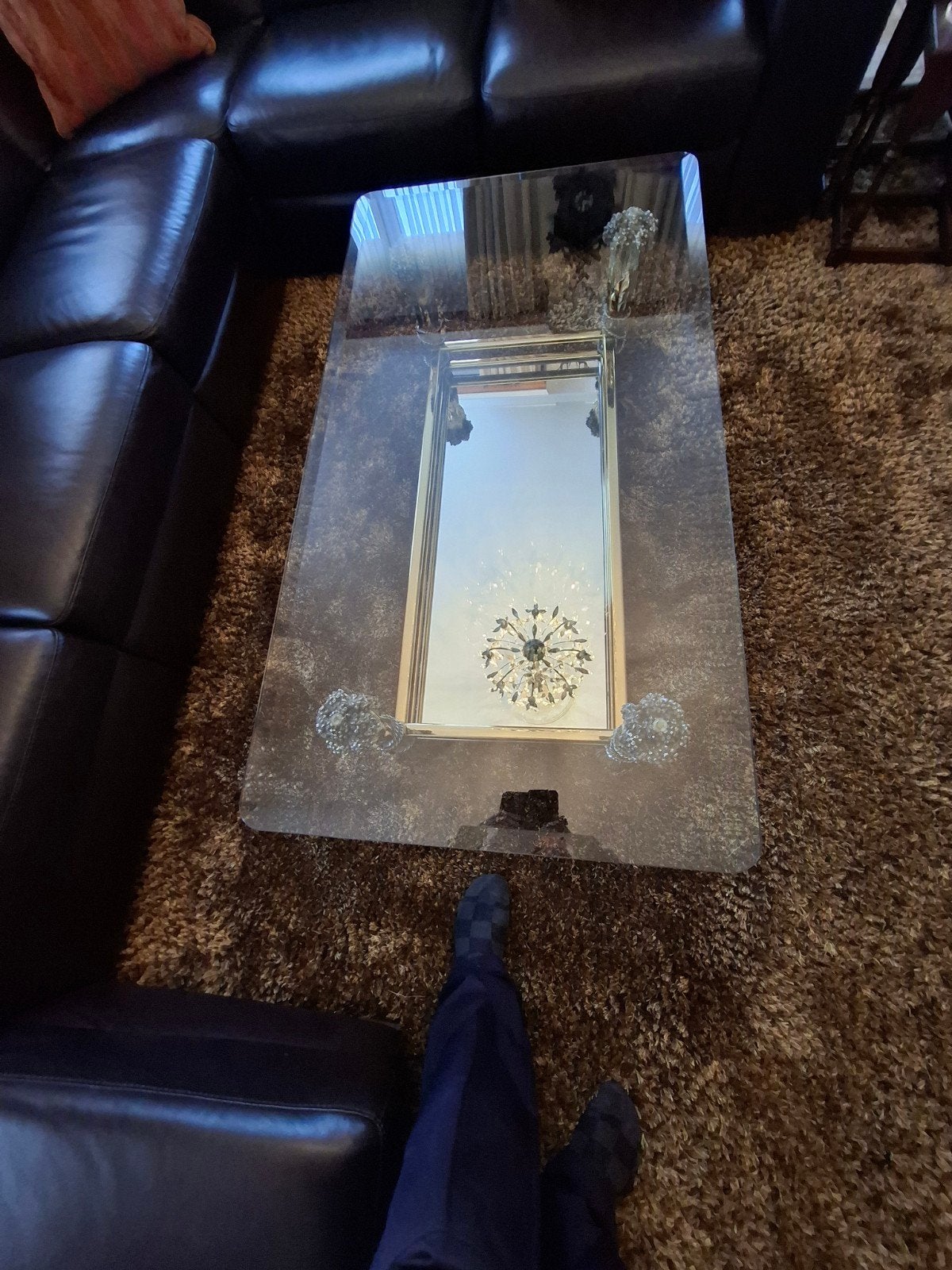 Glazen salontafel €100, Huis en Inrichting, Ophalen of Verzenden