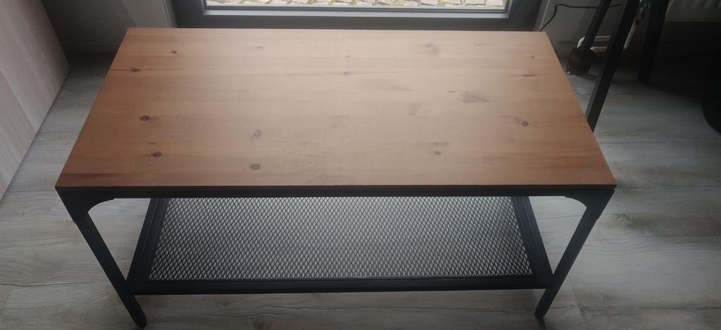 Ikea FJÄLLBO salontafel hout/metaal, Ophalen, Metaal