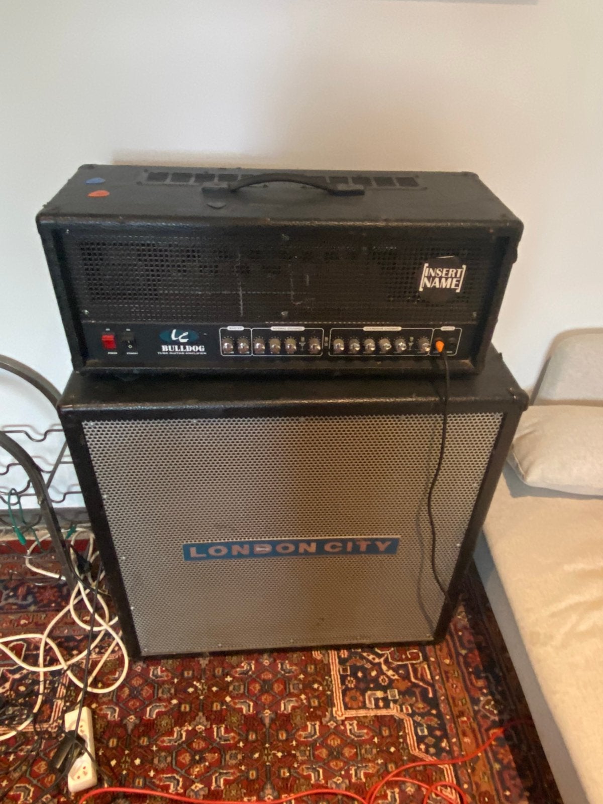 London City Bulldog amp +cab, Musique & Instruments, Enlèvement, Utilisé, Guitare, 50 à 100 watts