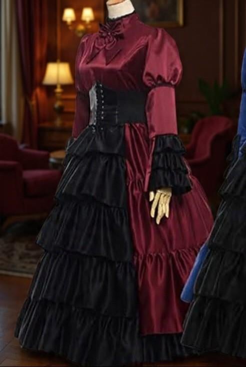 GRACEART Middeleeuwse, renaissance, Victoriaanse jurk, Kleding | Dames, ANDERE, Overige typen, Overige kleuren, Verzenden