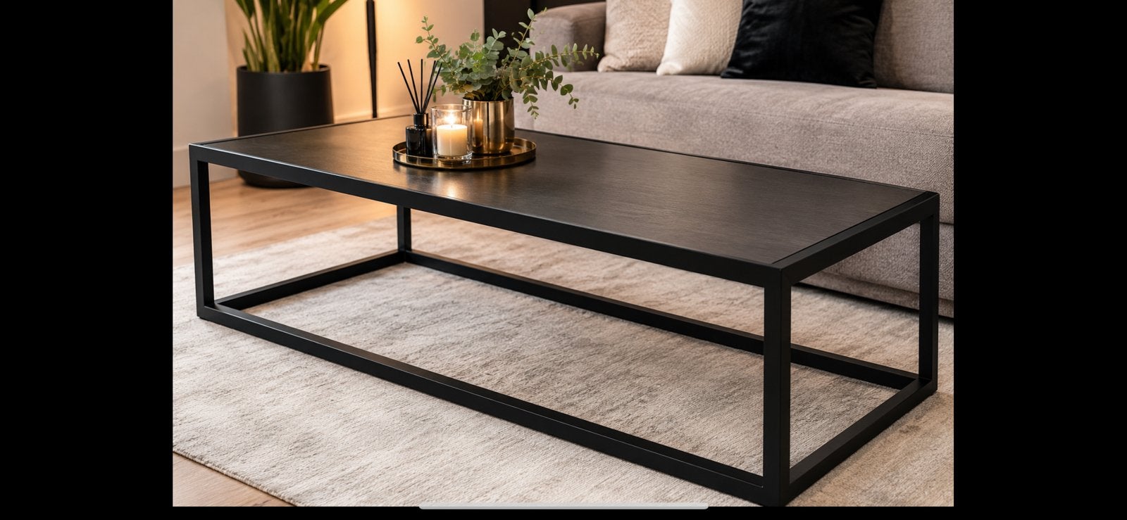 Table basse entièrement en fer forgé, Maison & Meubles, Comme neuf, Enlèvement, 50 à 100 cm, Smeed ijzer werk